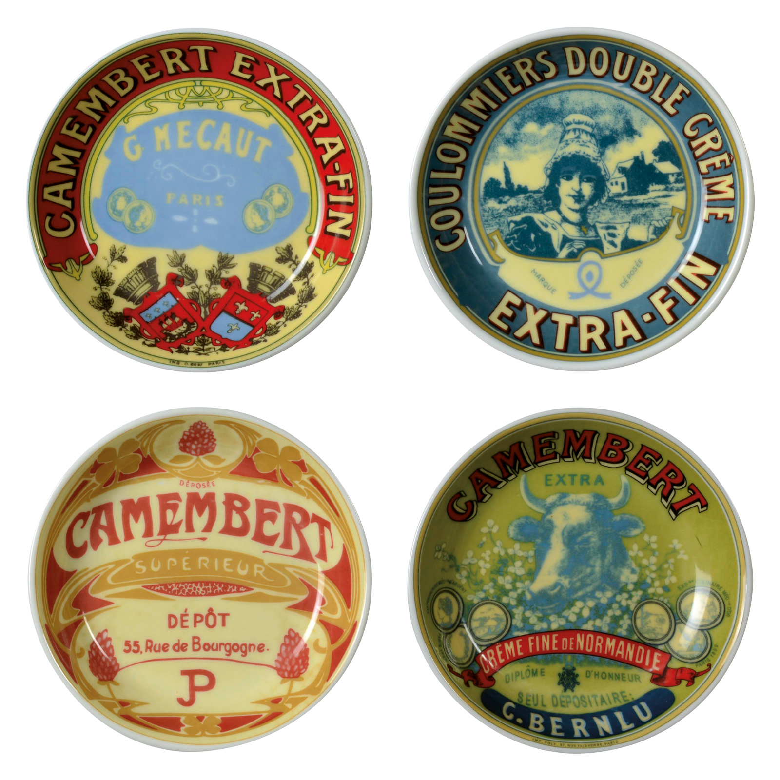 Set of 4 Classic Camembert Chutney Dishes