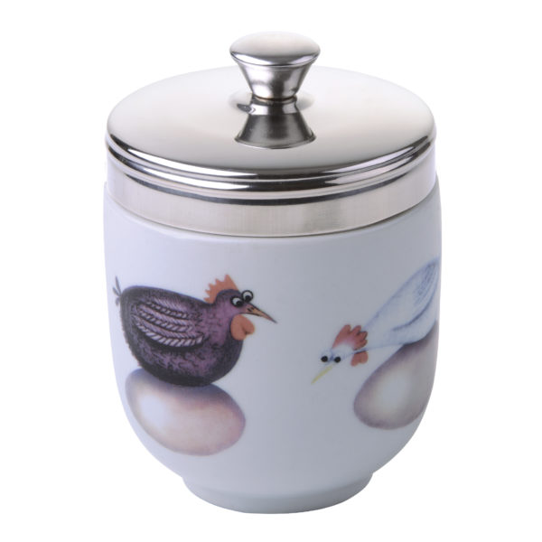 Set of 2 Chasing Chickens Coddlers by Clare Mackie
