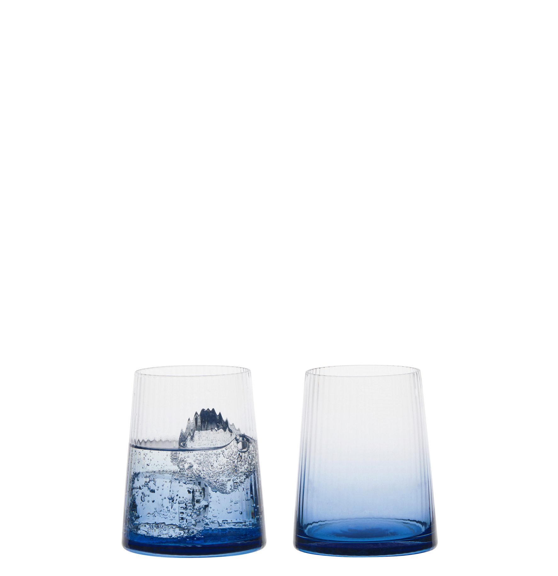 Set of 2 Empire Gin Glasses Blue