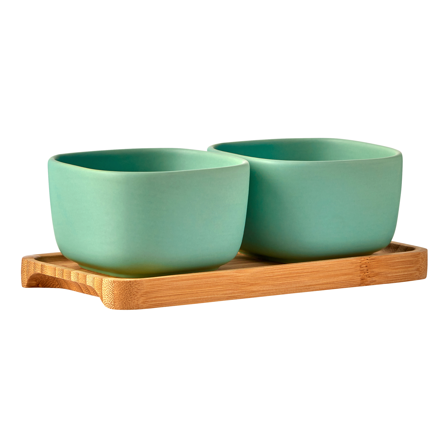 Set of 2 Share Rectangular Bowls Terracotta